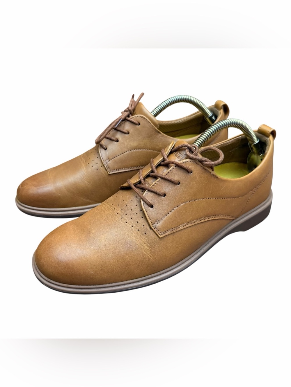 Amberjack The Original men size 9.5 Leather Casual Dress Shoe Chestnut